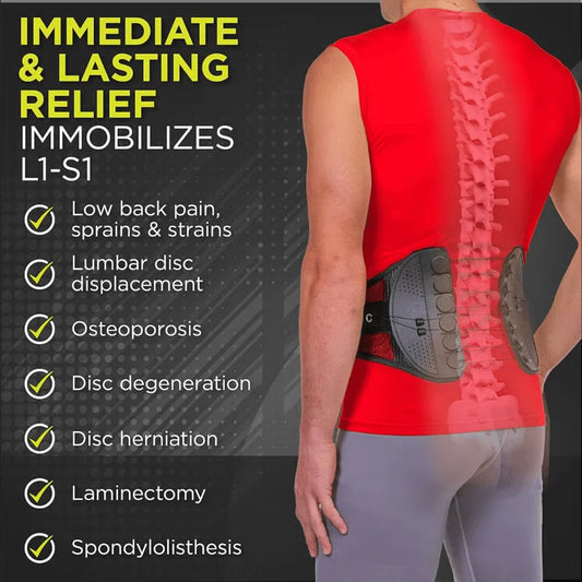 Back Relief Lumbar Belt (For Lower Back Pain, Sciatica, Scoliosis, and Herniated Disc)