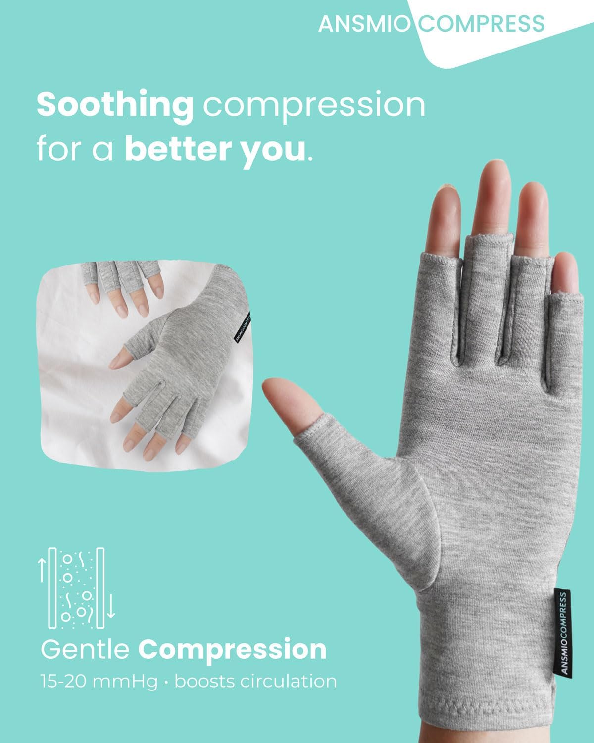 Bamboo Compression Arthritis Gloves