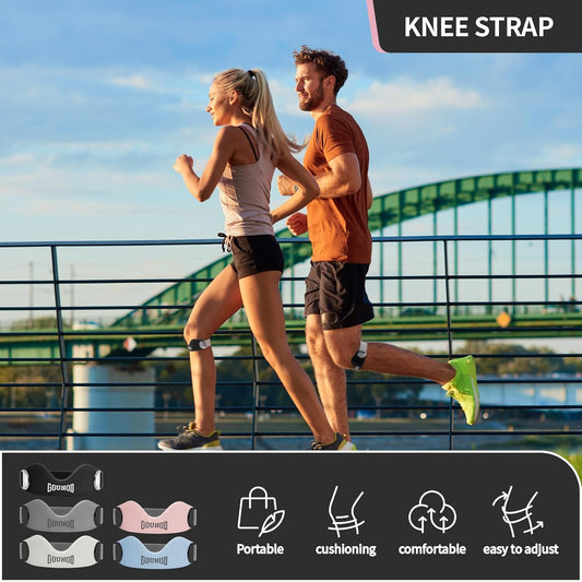 Adjustable Knee Support Strap (2 Straps Included)